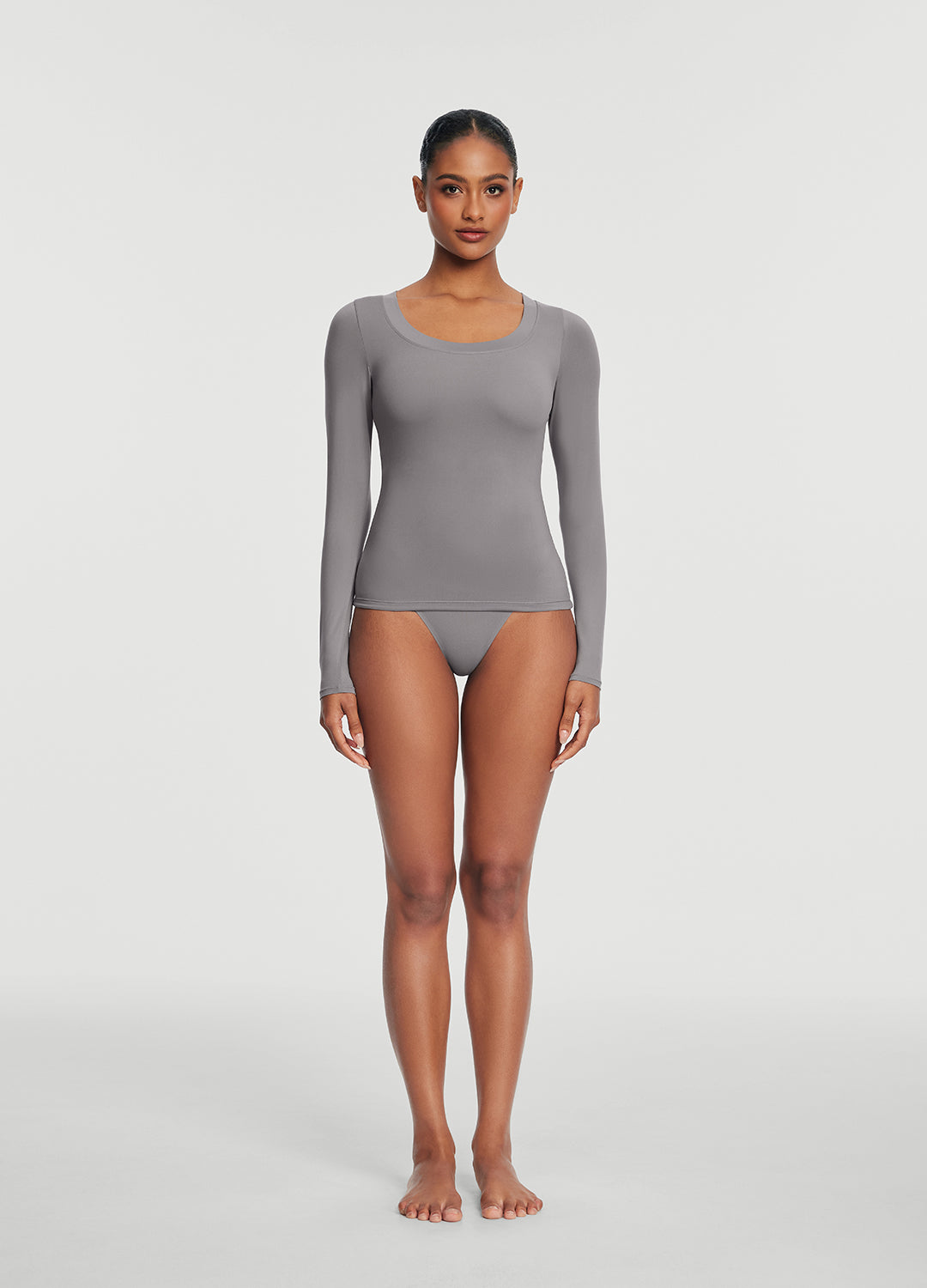 Scoop Neck Long Sleeve Top 3-Pack