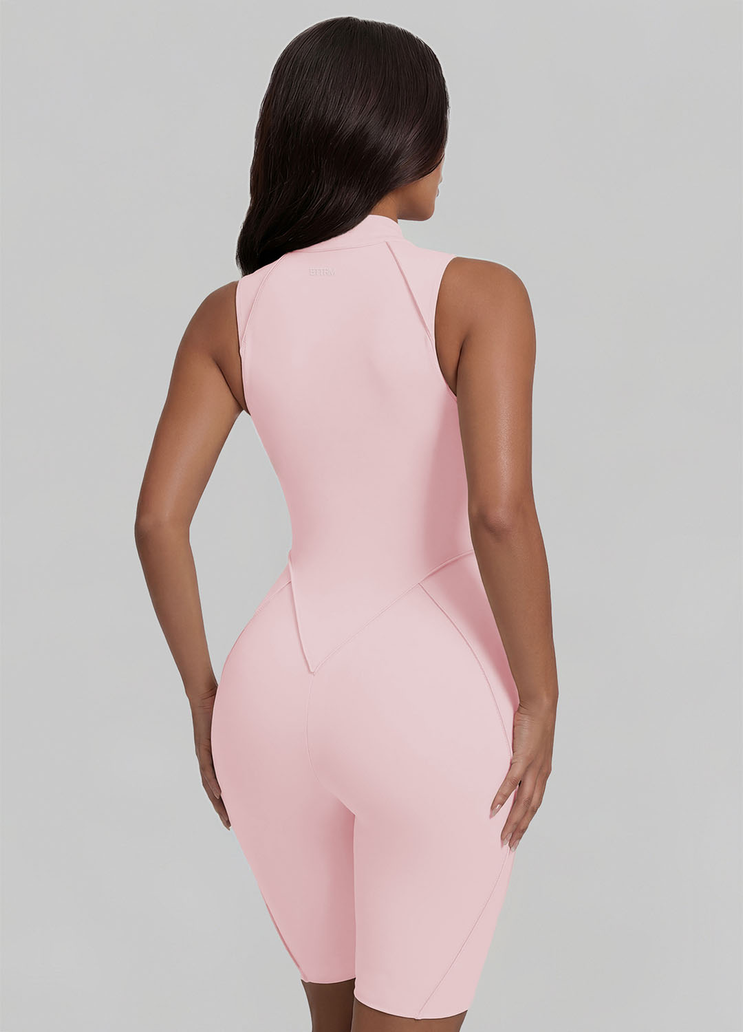 Closed-Back Sleeveless Shorts Catsuit