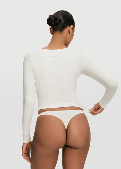 Scoop Neck Long Sleeve Top 3-Pack