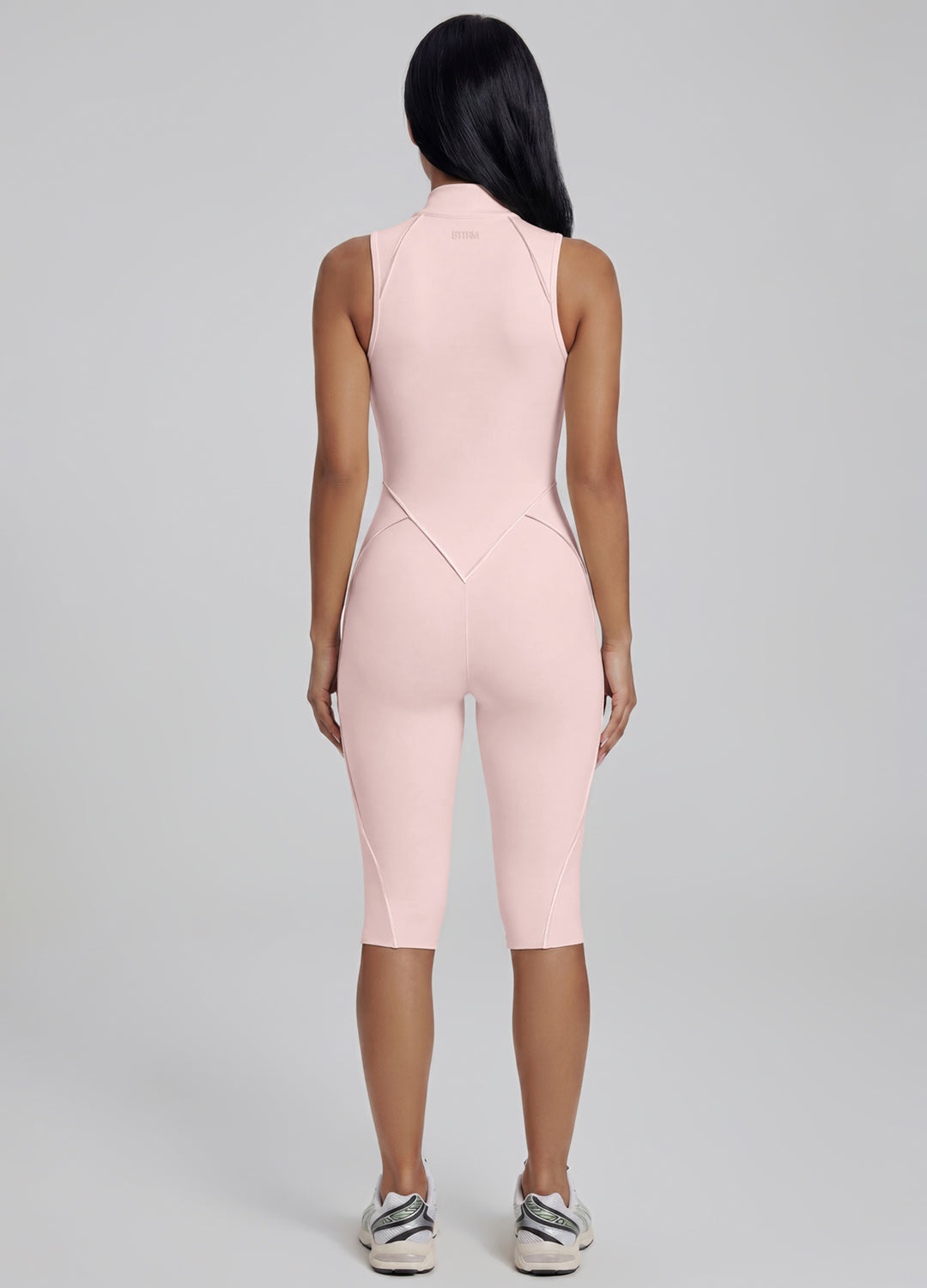 Closed-Back Sleeveless Capri Catsuit