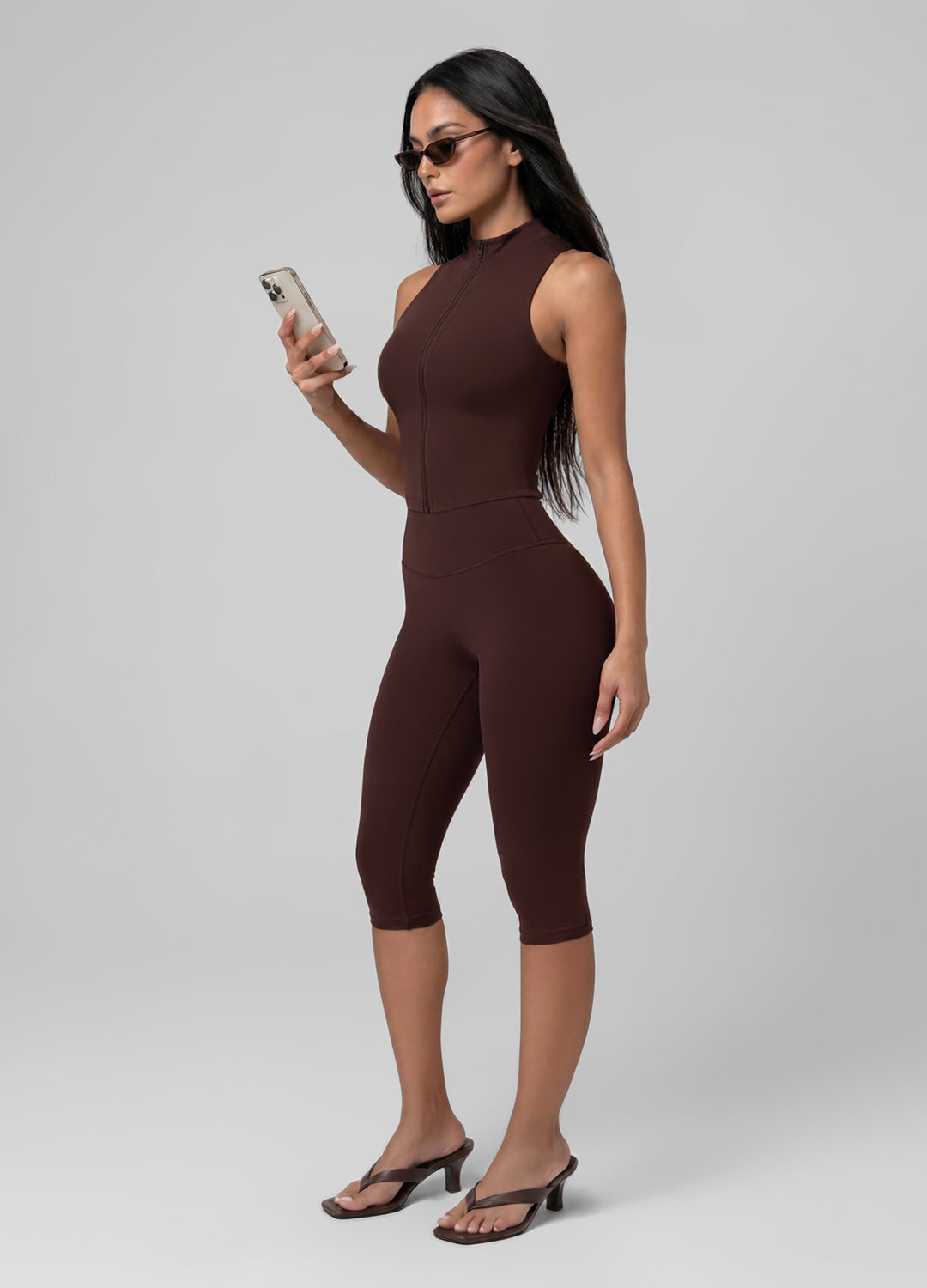 High-Waisted Sculpt Capri Leggings