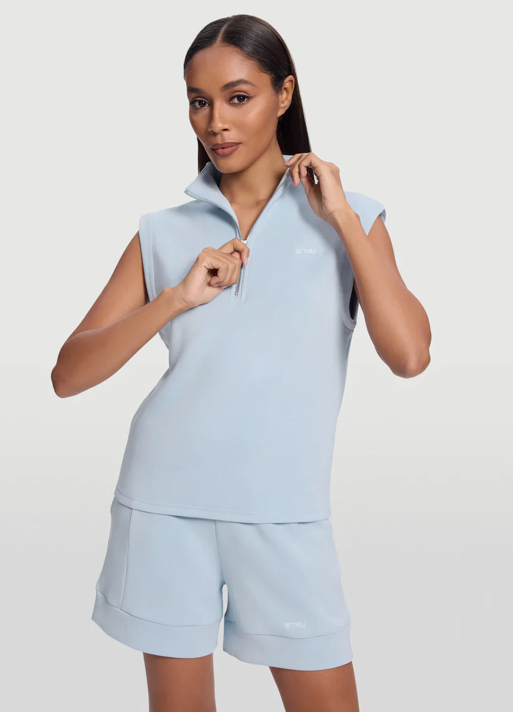 Half-Zip & Lounge Shorts Set