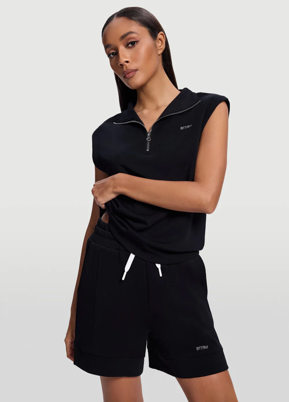 Half-Zip & Lounge Shorts Set