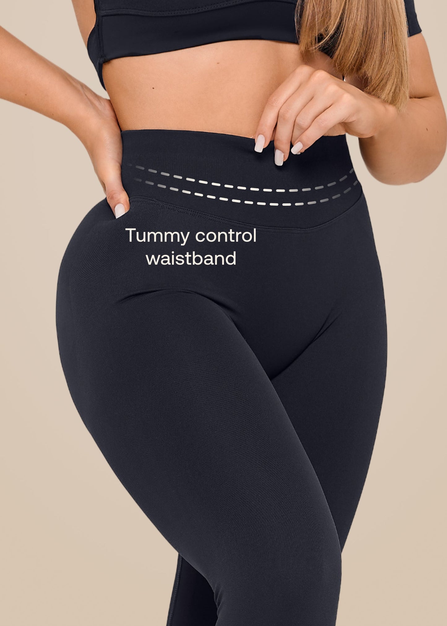 Ultrasculpt High Waisted Butt Lifting Tummy Control Shaping Training Leggings