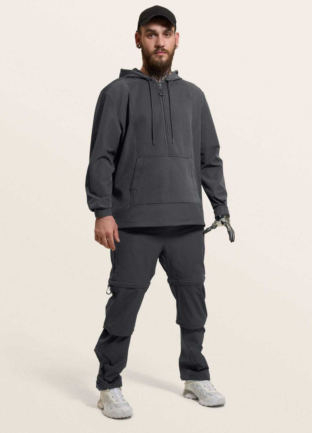 Magnetic Quarter-Zip Adaptive Hoodie (DEV)