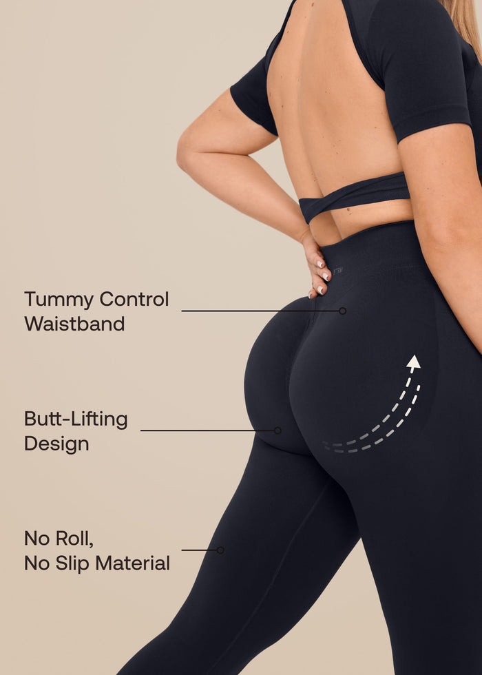 Ultrasculpt High Waisted Butt Lifting Tummy Control Shaping Training Leggings