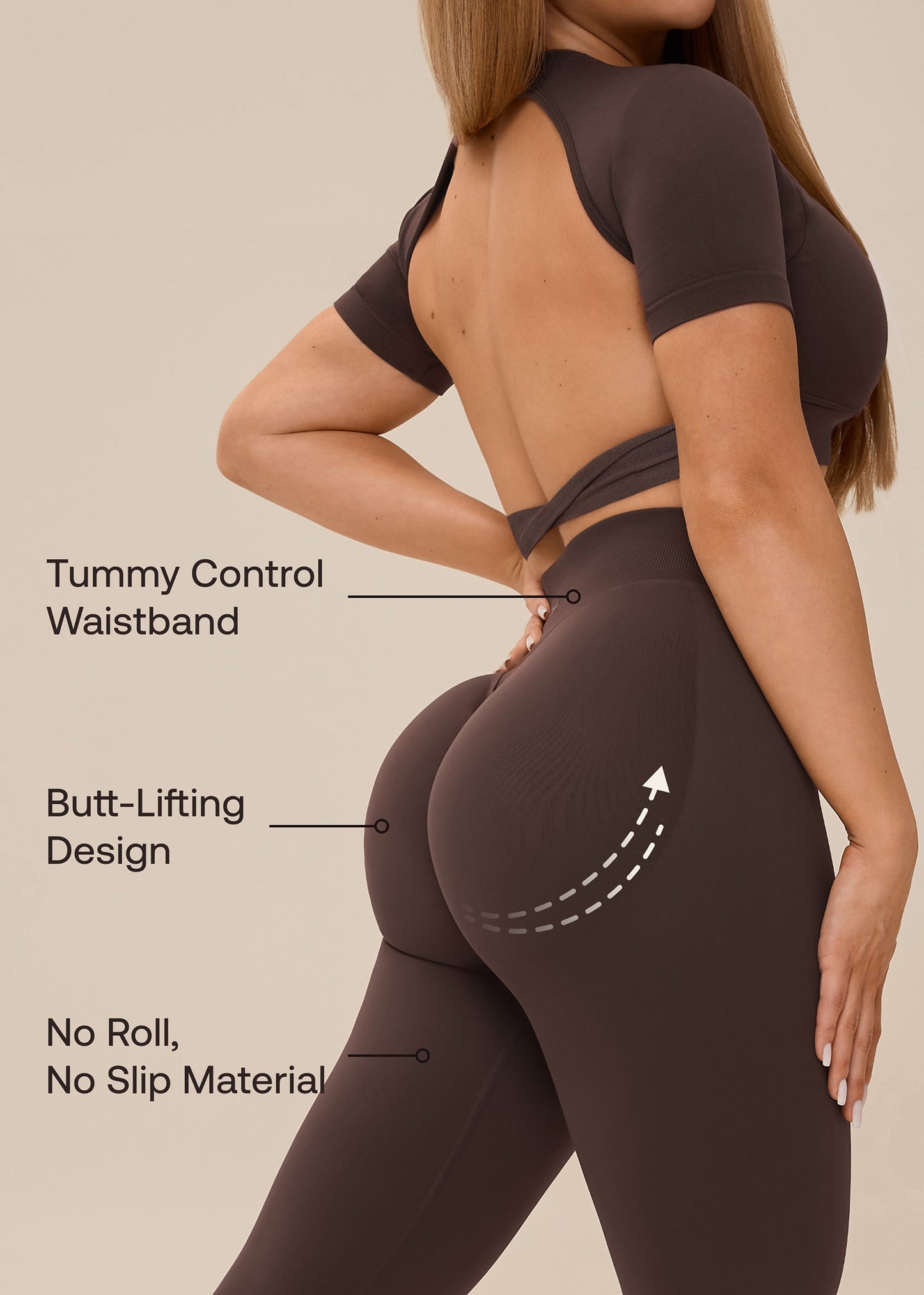 Ultrasculpt High Waisted Butt Lifting Tummy Control Shaping Training Leggings