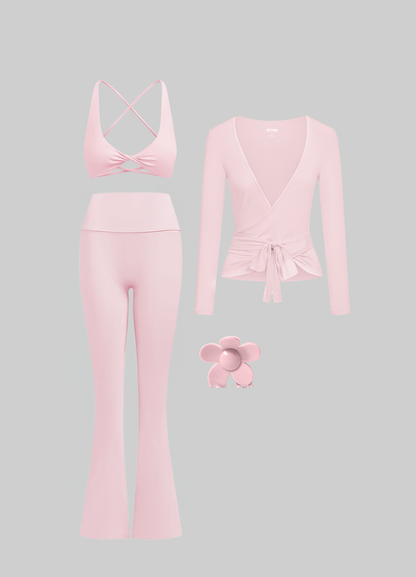 Pilates Wrap & Flare Set