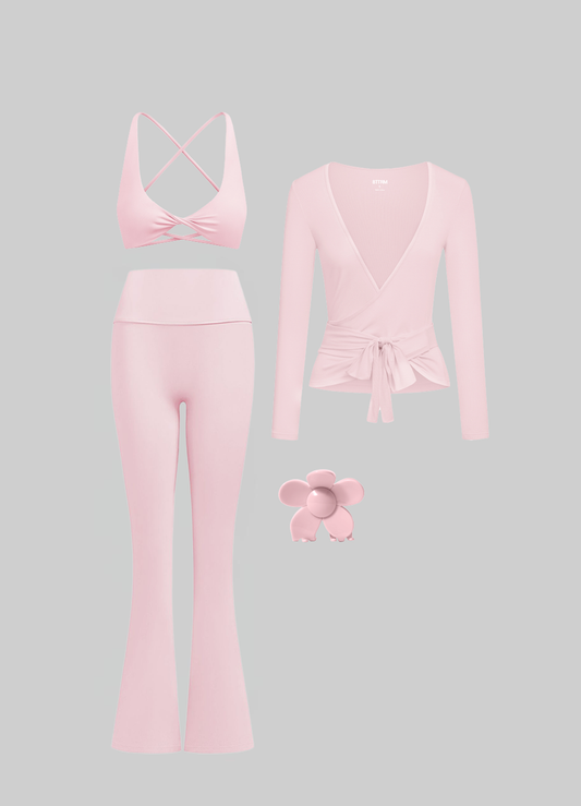 Pilates Wrap & Flare Set